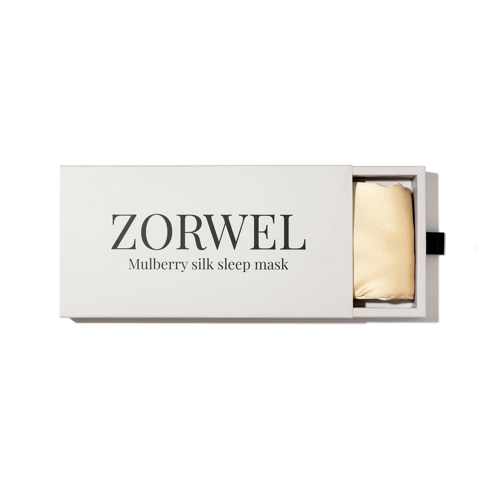 ZORWEL Silk Ritual – hedvábná maska na spaní Champagne Glow