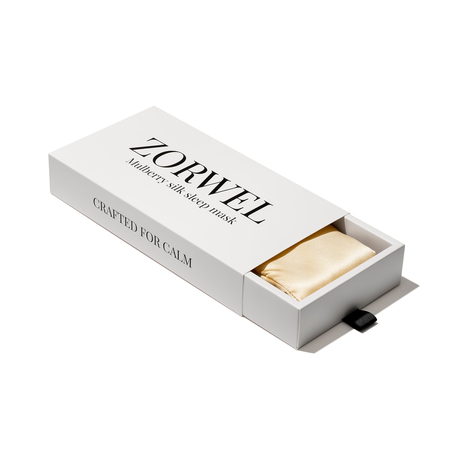 ZORWEL Silk Ritual – hedvábná maska na spaní Champagne Glow